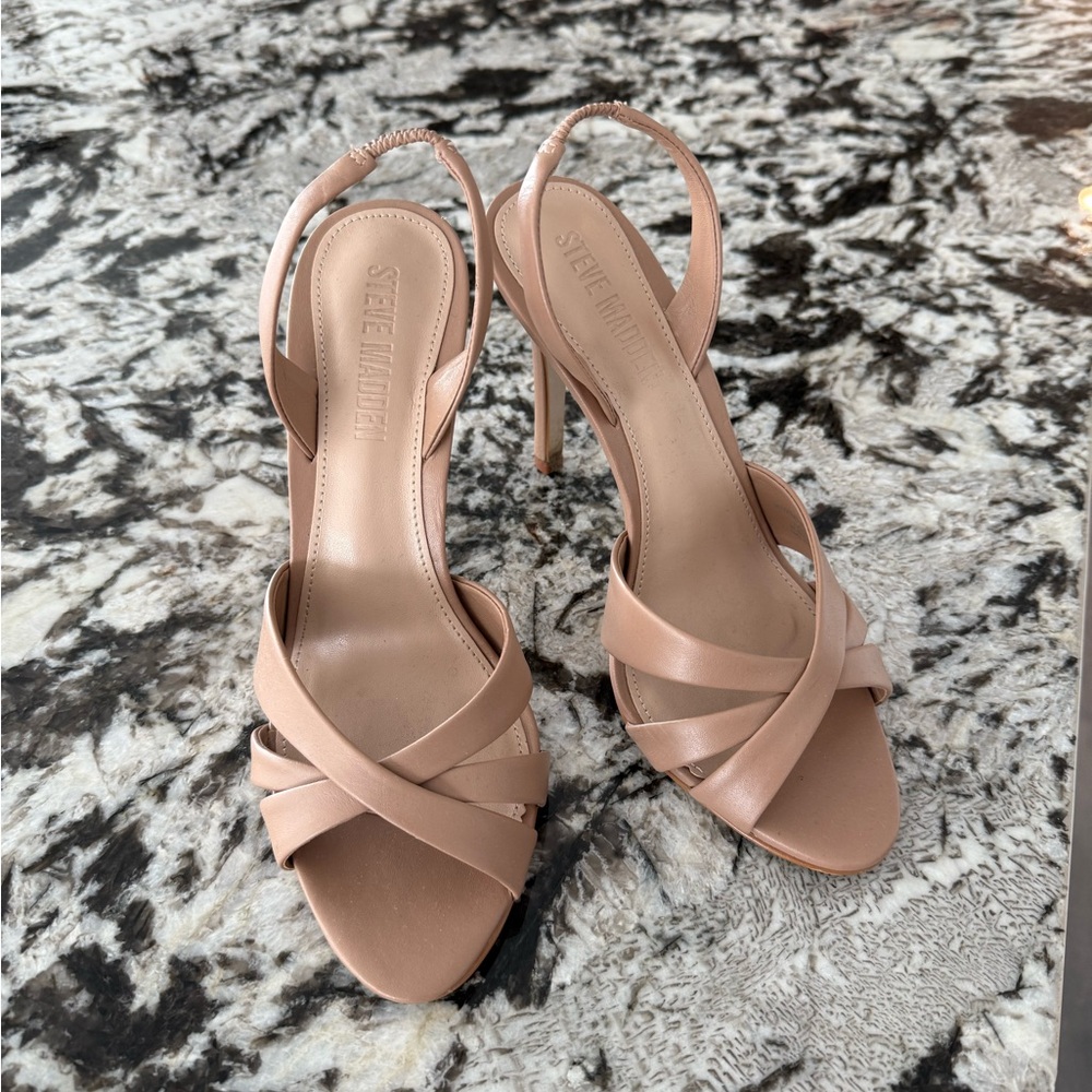 Steve Madden Women's Tan Strappy Heels